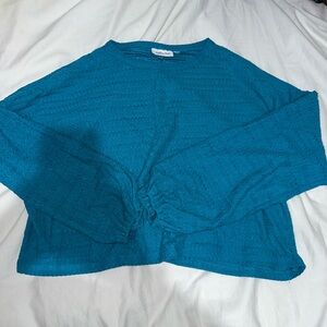 Teal Long Sleeve Blouse